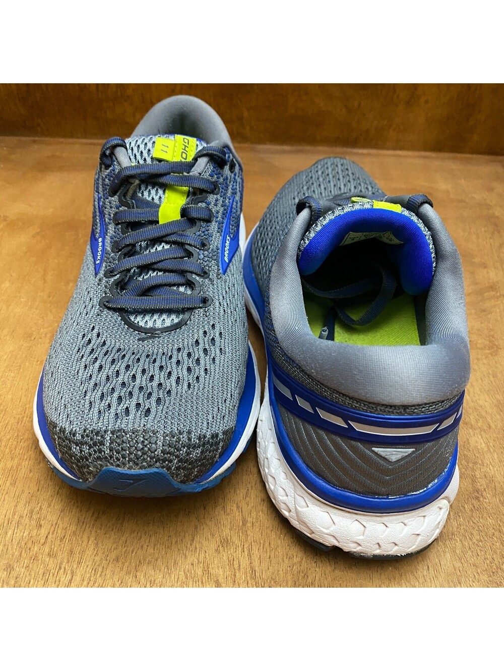 Brooks Ghost 11 Shoes Mens Sz 8 Gray Blue Athletic Running Sneakers 1102881D006 - Picture 14 of 15
